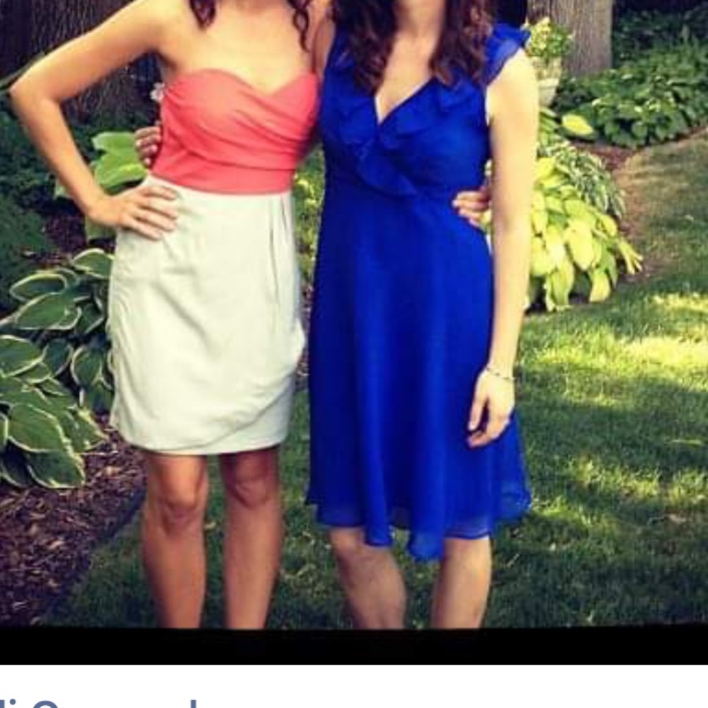 J crew silk blue dress size 2